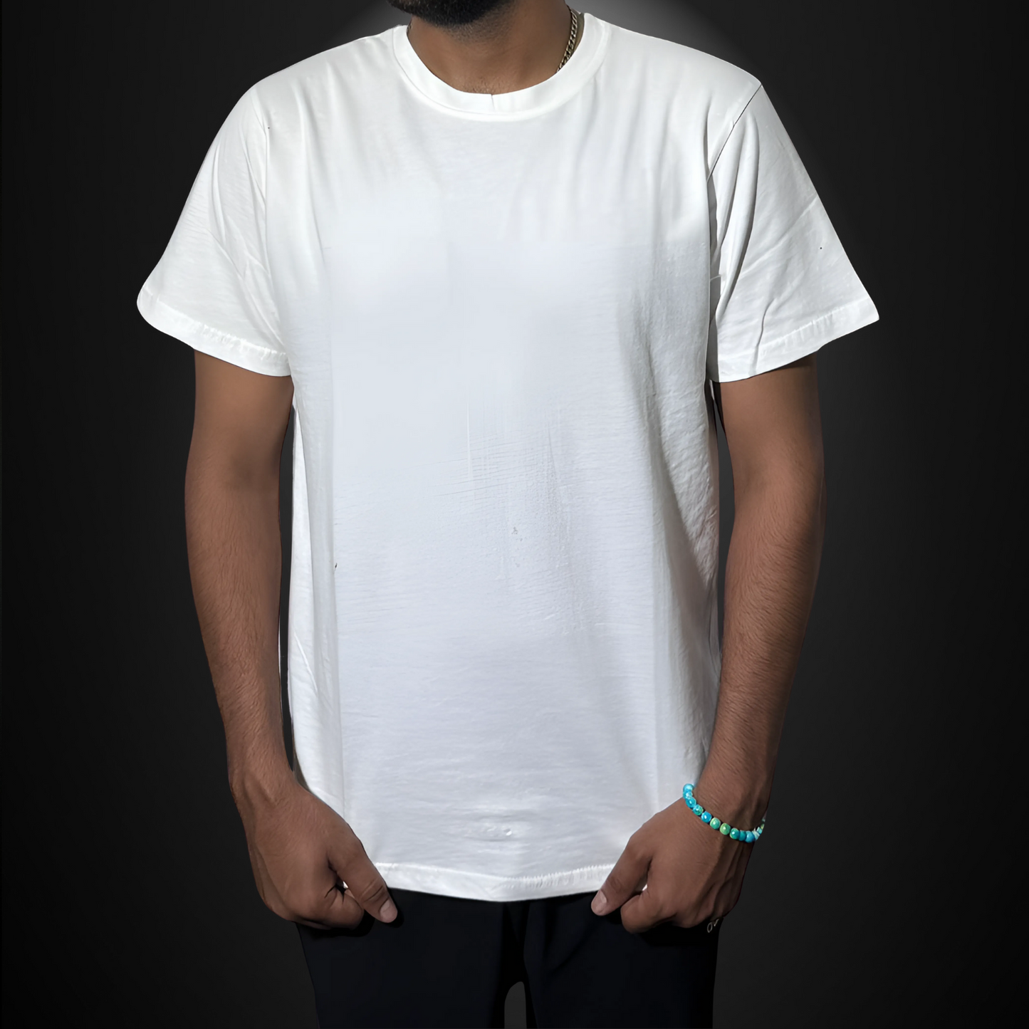 bulb neon color printed round neck unisex T-shirt