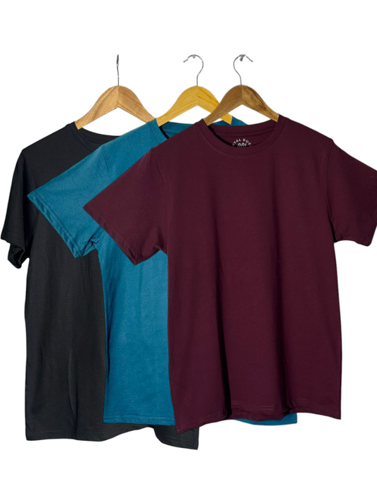 pack of 3 basic t shirts